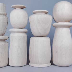 Öt fababa, levehető fejjel - talán így könnyebb festeni - egyesével vagy csoportban is... - kellékek & szerszámok - hobby fa alapanyag - egyéb fatermék - Meska.hu