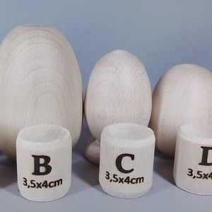 Öt fa tojás - egyesével vagy csoportban is..., Kellékek & szerszámok, Hobby fa alapanyag, Egyéb fatermék, Famegmunkálás, Baba-és bábkészítés, MESKA