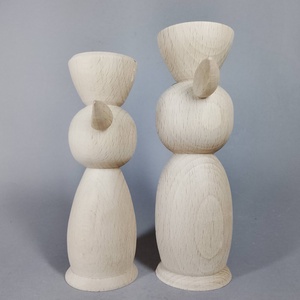 Egyedi cica gyertyatartók - bükkfából esztergálva - kellékek & szerszámok - hobby fa alapanyag - egyéb fatermék - Meska.hu