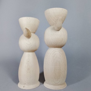Egyedi cica gyertyatartók - bükkfából esztergálva - kellékek & szerszámok - hobby fa alapanyag - egyéb fatermék - Meska.hu