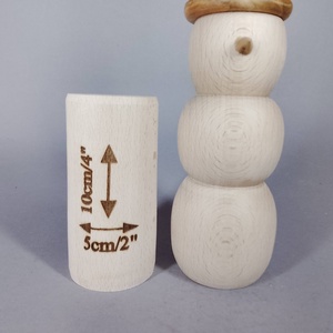 Hóember kalapban - soha nem olvad el :D... - kellékek & szerszámok - hobby fa alapanyag - egyéb fatermék - Meska.hu