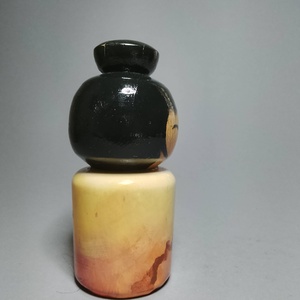 Kézzel készített egyedi Kokeshi - cseresznyevirág mintával - művészet - más gyűjtemények - Meska.hu