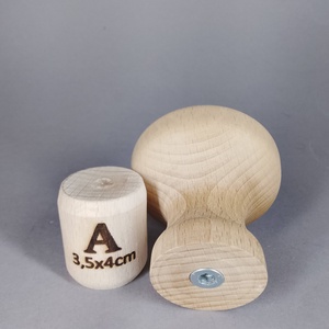 Nagyméretű, egyedi, fa bútorgombok - csavarozhatók - kellékek & szerszámok - hobby fa alapanyag - bútor - Meska.hu