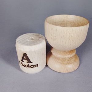 Esztergált tojástartó pohárkák - kellékek & szerszámok - hobby fa alapanyag - egyéb fatermék - Meska.hu