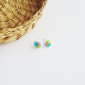 Millefiori üveg fülbevaló -  - Meska.hu