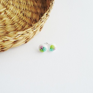 Millefiori üveg fülbevaló -  - Meska.hu