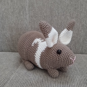 Amigurumi Foltos nyuszi, Játék & Sport, Plüssállat & Játékfigura, Nyuszi, Horgolás, MESKA