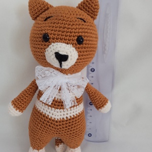 Amigurumi Masnis cica - játék & sport - plüssállat & játékfigura - cica - Meska.hu