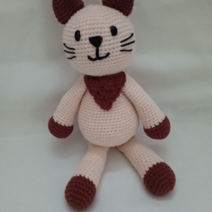 Amigurumi Kendős cicus - játék & sport - plüssállat & játékfigura - cica - Meska.hu