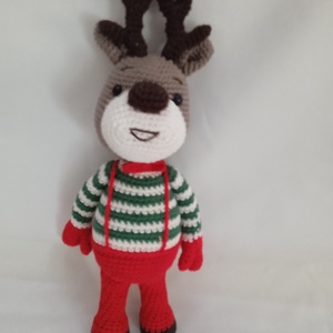 Amigurumi Rudolf a szarvas, Játék & Sport, Plüssállat & Játékfigura, Más figura, Horgolás, MESKA