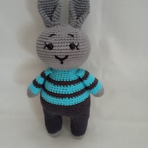 Amigurumi Szürke Nyuszi - Meska.hu
