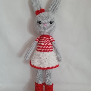 Amigurumi Nyuszilány, Játék & Sport, Plüssállat & Játékfigura, Nyuszi, Horgolás, MESKA