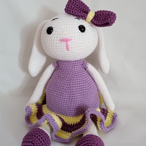 Amigurumi Masnis nyuszilány - játék & sport - plüssállat & játékfigura - nyuszi - Meska.hu