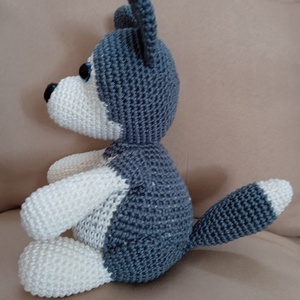 Amigurumi Hysky kölyök kutya - játék & sport - plüssállat & játékfigura - kutya - Meska.hu