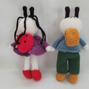 Amigurumi Bogyó és Babóca - játék & sport - plüssállat & játékfigura - más figura - Meska.hu
