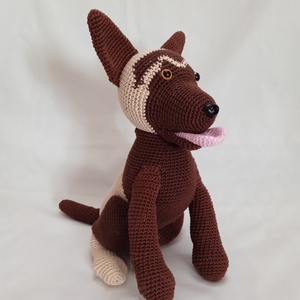 Amigurumi Német juhász - játék & sport - plüssállat & játékfigura - kutya - Meska.hu