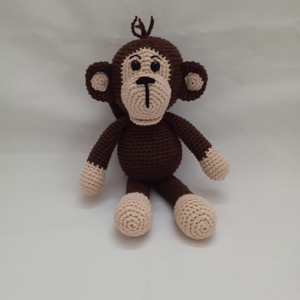Amigurumi majom - játék & sport - plüssállat & játékfigura - majom - Meska.hu