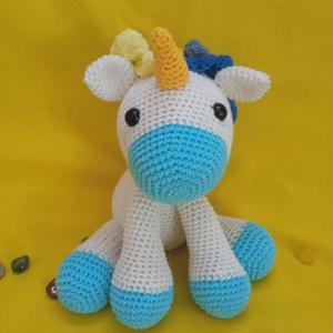 Amigurumi Unikornis, Játék & Sport, Plüssállat & Játékfigura, Más figura, Horgolás, MESKA