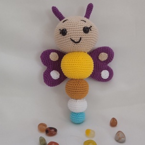 Amigurumi pillangó - játék & sport - plüssállat & játékfigura - más figura - Meska.hu
