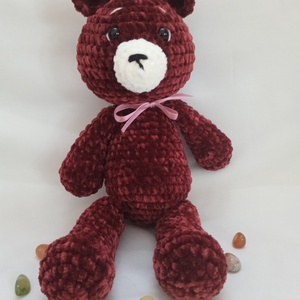 Amigurumi Plüss Maci - Meska.hu