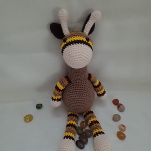 Amigurumi Zsiráf - játék & sport - plüssállat & játékfigura - zsiráf - Meska.hu