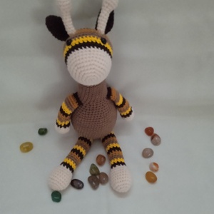Amigurumi Zsiráf - játék & sport - plüssállat & játékfigura - zsiráf - Meska.hu