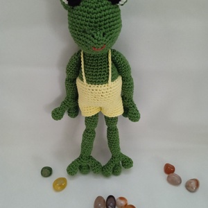 Amigurumi Béka - játék & sport - plüssállat & játékfigura - béka - Meska.hu