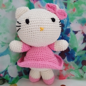 Amigurumi Cica - játék & sport - plüssállat & játékfigura - cica - Meska.hu