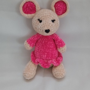 Amigurumi Egérke - játék & sport - plüssállat & játékfigura - egér - Meska.hu