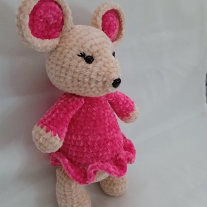 Amigurumi Egérke - játék & sport - plüssállat & játékfigura - egér - Meska.hu