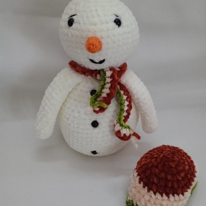 Amigurumi hóember - játék & sport - plüssállat & játékfigura - más figura - Meska.hu