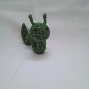 Zöld kukac - játék & sport - plüssállat & játékfigura - más figura - Meska.hu