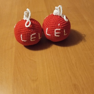 Amigurumi Karácsonyi gömb - karácsony - mikulás - mikulás beltéri dekoráció - Meska.hu