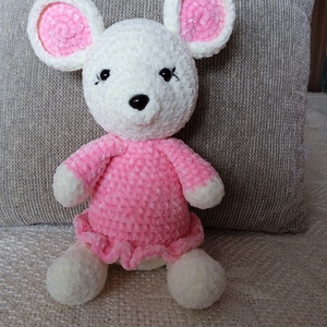 Amigurumi Egér - játék & sport - plüssállat & játékfigura - egér - Meska.hu