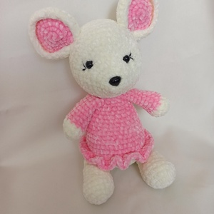 Amigurumi Egér - játék & sport - plüssállat & játékfigura - egér - Meska.hu
