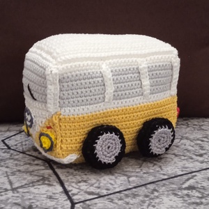 Amigurumi busz - játék & sport - kisautók, járművek - busz - Meska.hu