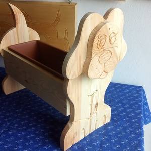 Állatos virágtartó kutya alap, a többit rád bízom, Otthon & Életmód, Dekoráció, Virágdísz és tartó, Virágtartó, Famegmunkálás, MESKA