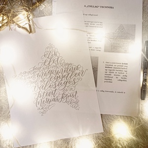 Én VAGYOK - letölthető kalligráfia gyakorló füzet  - diy (csináld magad) - workshop & tanfolyam - Meska.hu