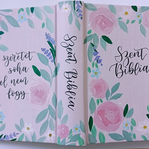 Festett borítójú Biblia - egyedi igények alapján  - könyv & zene - könyv - Meska.hu