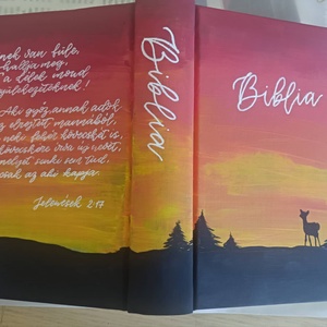 Festett borítójú Biblia - egyedi igények alapján  - könyv & zene - könyv - Meska.hu