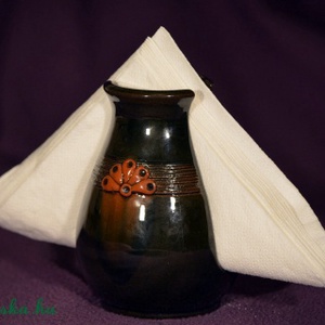 Szalvétatartó, Otthon & Életmód, Konyhafelszerelés, tálalás, Tálalás, Szalvétatartó, szalvétagyűrű, Kerámia, MESKA