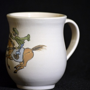 Kézzel festett bögre, lovas - otthon & életmód - konyhafelszerelés, tálalás - tálalás - bögre & csésze - Meska.hu