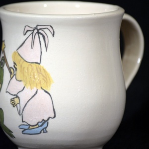 Kézzel festett bögre, békás - otthon & életmód - konyhafelszerelés, tálalás - tálalás - bögre & csésze - Meska.hu