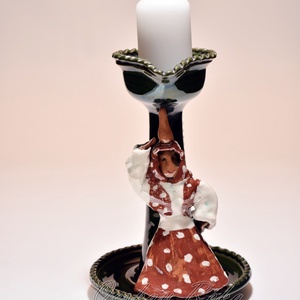 Gyertyatartó lánnyal, Esküvő, Dekoráció, Gyertya & Gyertyatartó, Kerámia, MESKA