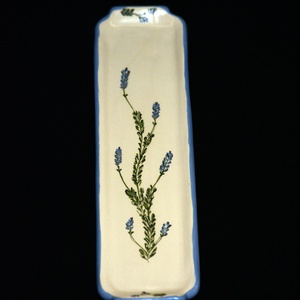 Festett kerámiatálca, Otthon & Életmód, Konyhafelszerelés, tálalás, Tálalás, Tálca, Kerámia, Festett tárgyak, MESKA