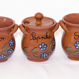 Fűszertartó készlet 3 db-os - otthon & életmód - konyhafelszerelés, tálalás - konyhai tárolás - fűszertartó - Meska.hu