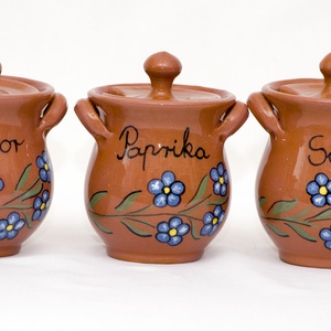 Fűszertartó készlet 3 db-os - otthon & életmód - konyhafelszerelés, tálalás - konyhai tárolás - fűszertartó - Meska.hu