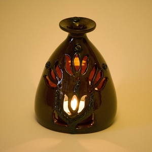 Zárt mécsestartó - otthon & életmód - gyertya, illat, aroma - mécses és mécsestartó - Meska.hu