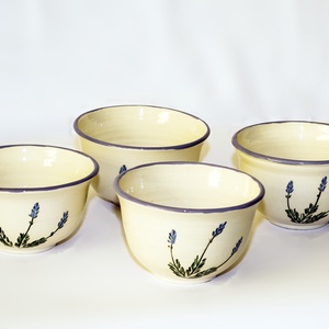 Müzlis csésze levendulás, Otthon & Életmód, Konyhafelszerelés, tálalás, Konyhai dekoráció, Hűtőmágnes, Festett tárgyak, Kerámia, MESKA