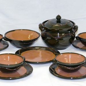 Étkészlet 4 személyes - Meska.hu